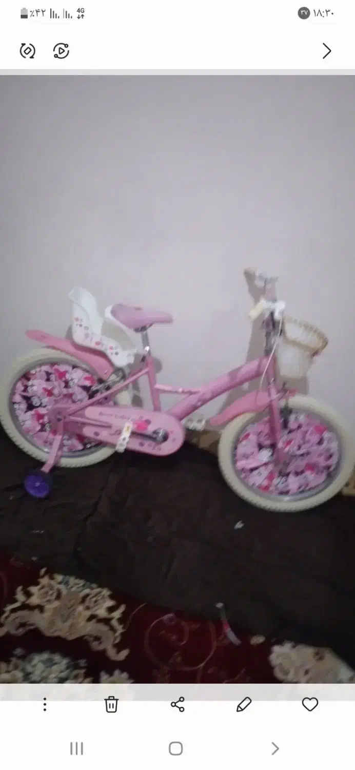دوچرخه دخترانه سایز ۱۶ یا ۲۰ در حدنو|دوچرخه، اسکیت، اسکوتر|محمدشهر, شهرک چمران|دیوار