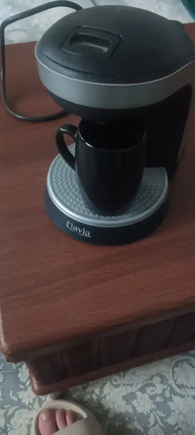 قهوه ساز نقره ای مشکی|سماور، چایساز، قهوهساز|تهران, وصفنارد|دیوار