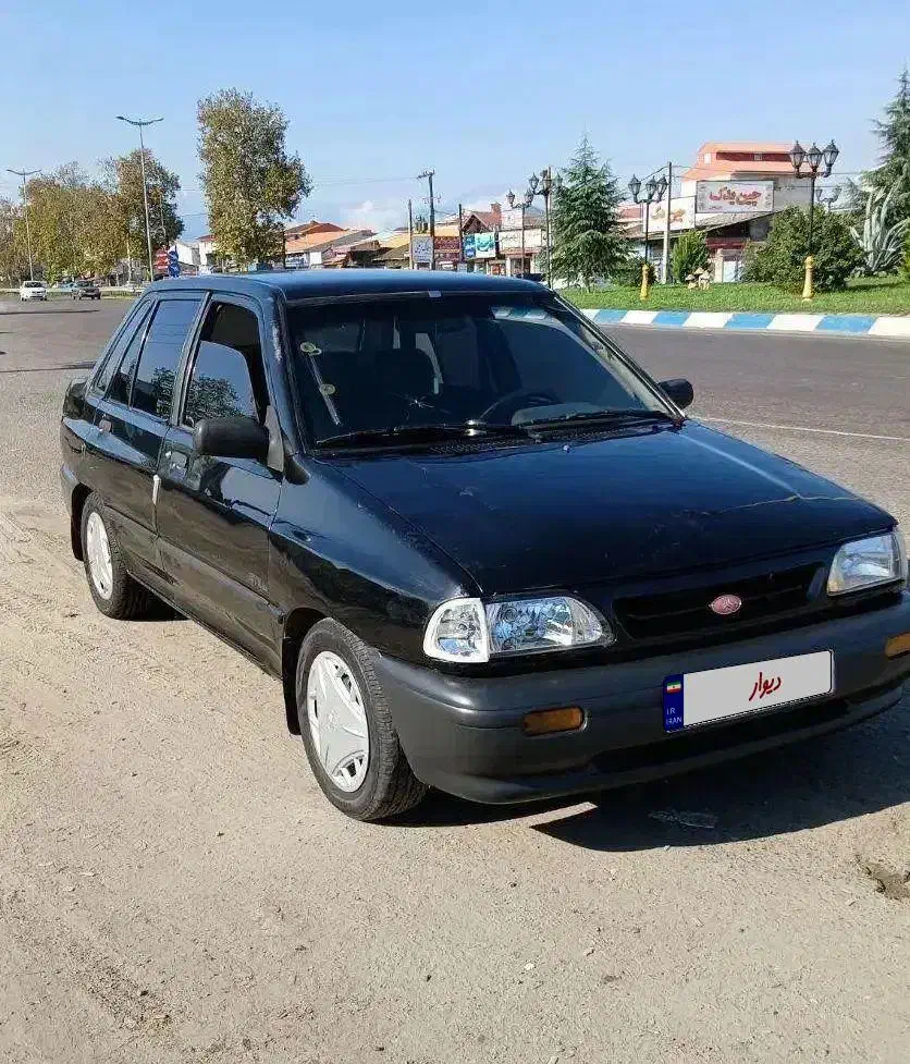 پراید ۸۲ بی رنگ بی ضربه مشکی|خودرو سواری و وانت|رشت, یخسازی|دیوار