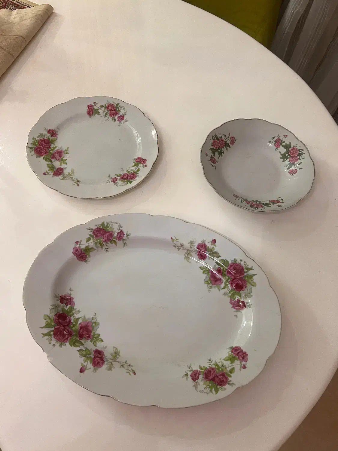 ۳ عدد بشقاب قدیمی آنتیک|ظروف سرو و پذیرایی|تهران, سعادت‌آباد|دیوار