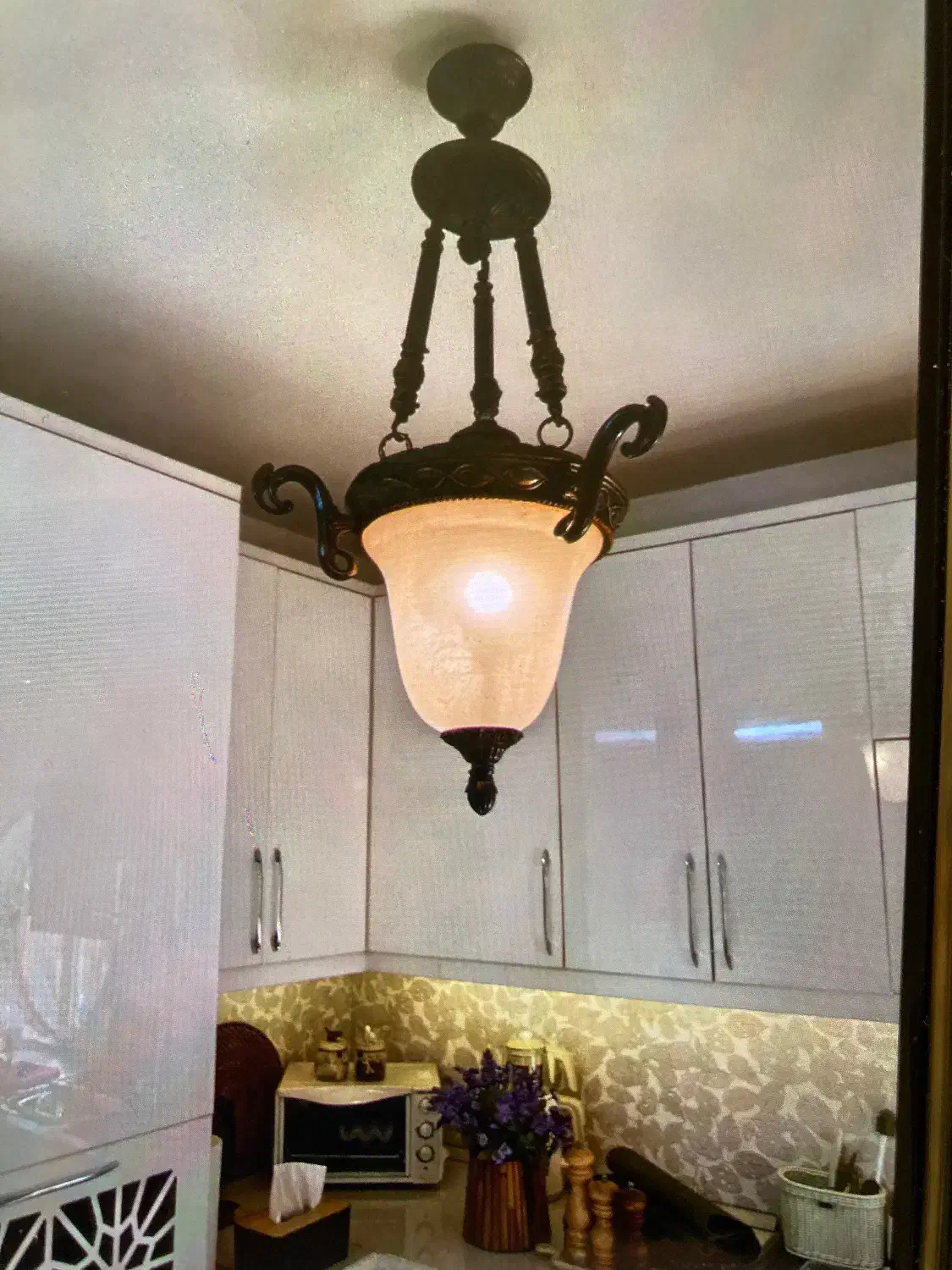 لوستر|لوستر و چراغ آویز|اراک, |دیوار