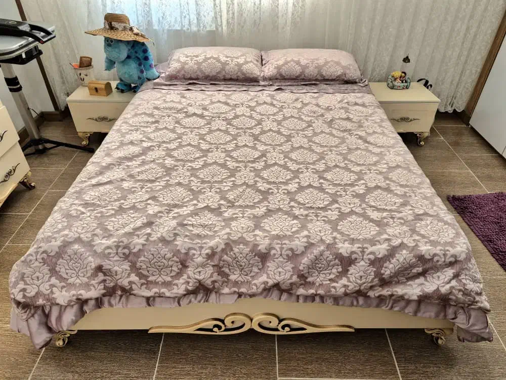 رو تختی دو نفره ساتن ترک|سرویس روتختی|چهارباغ, |دیوار