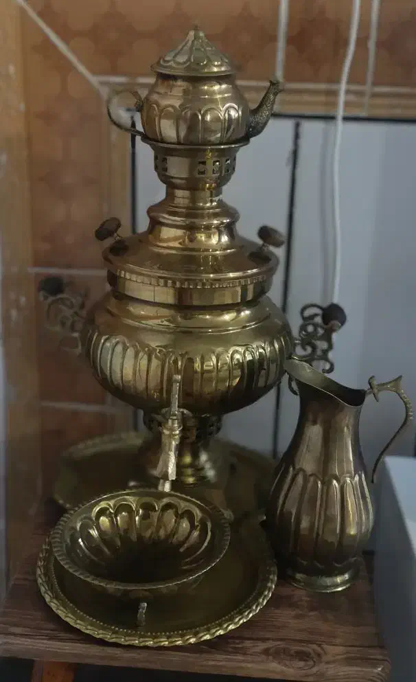 سماور برنز|سماور، چای‌ساز، قهوه‌ساز|دورود, |دیوار