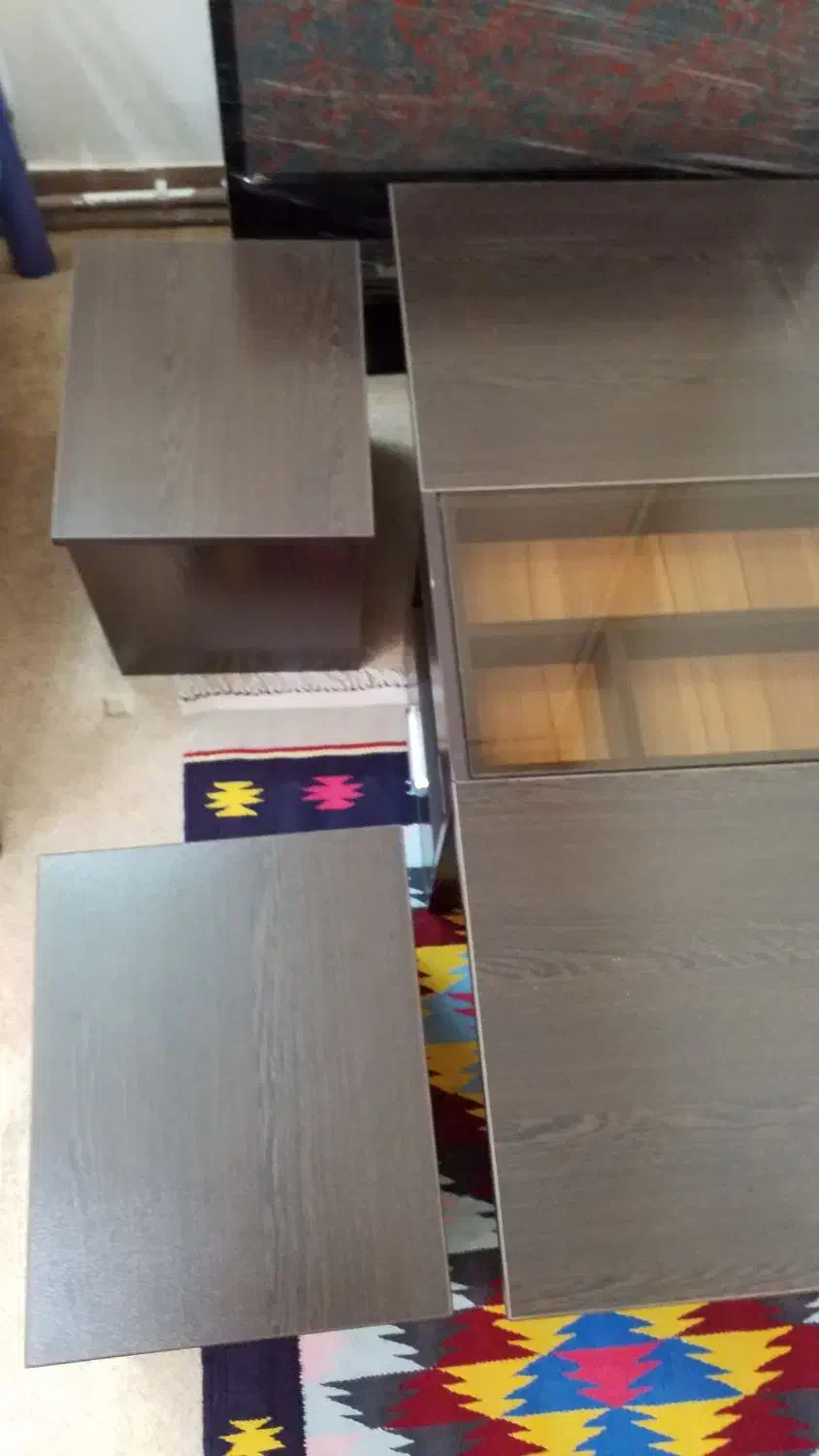 میز جلو مبل و۲ عسلی|مبلمان خانگی و میز عسلی|ساوه, |دیوار