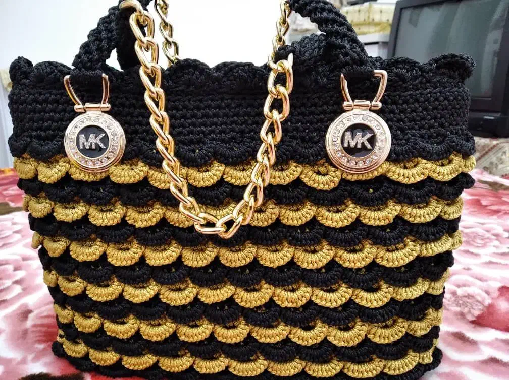 انواع کیف با نخ مکرومه و رافیا|کیف، کفش، کمربند|رودسر, |دیوار