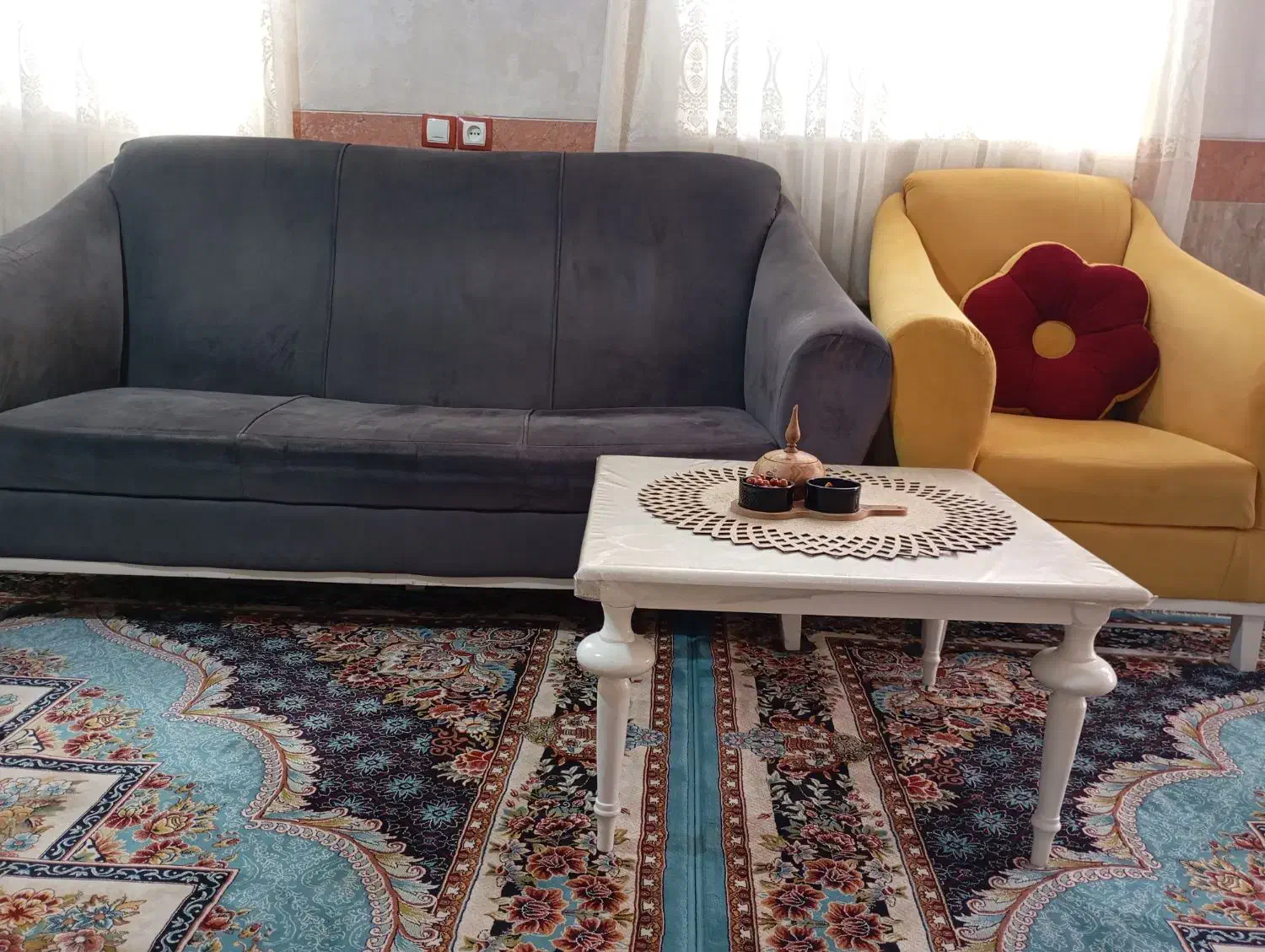 مبل 7نفره|مبلمان خانگی و میز عسلی|شازند, |دیوار