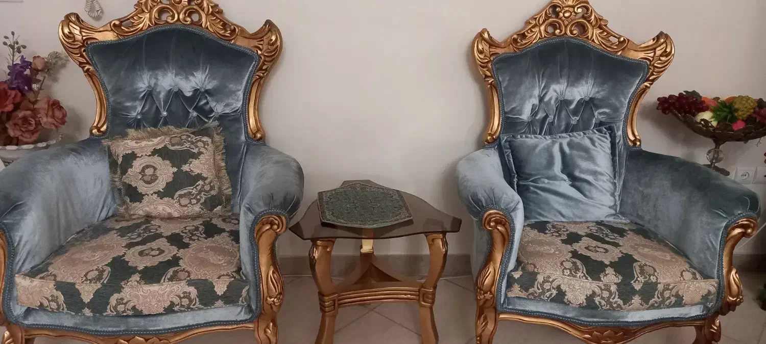 فروش مبل استیل در حد نو|مبلمان خانگی و میز عسلی|تهران, شهرک فرهنگیان|دیوار