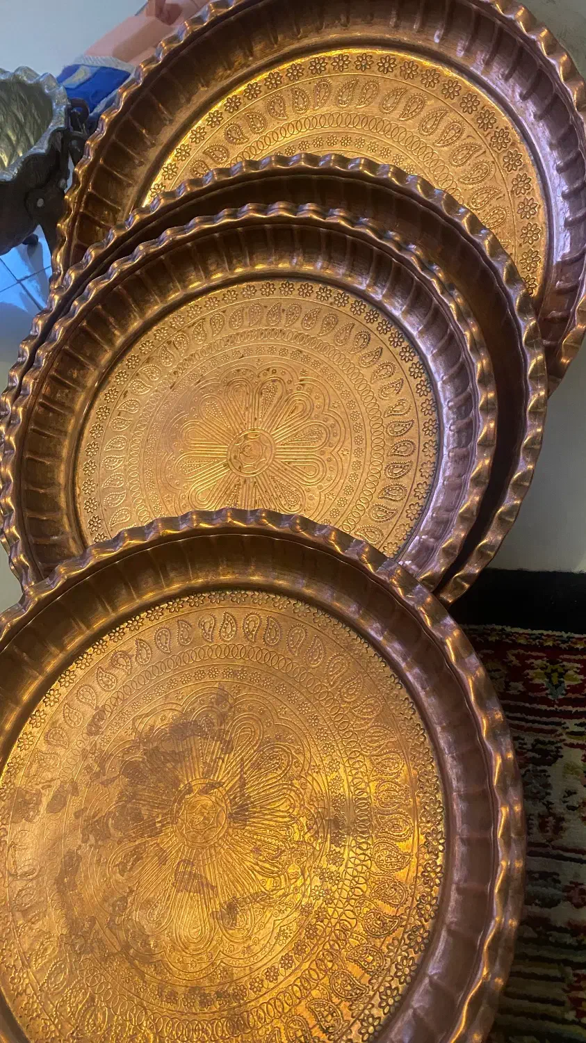 ست کامل لوازم مسی قدیمی و ارزشمند|کلکسیون اشیاء عتیقه|مشهد, فرهنگ|دیوار