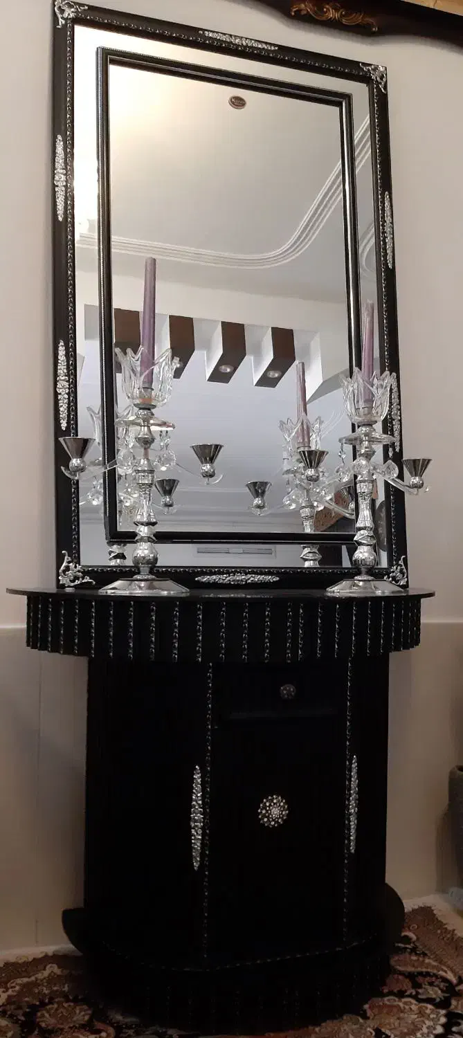 آینه شمعدان|آینه|جهرم, |دیوار