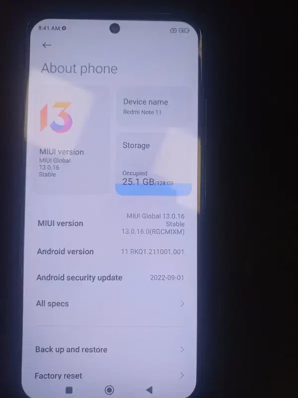 نوت11  128 6|موبایل|مشهد, نوید|دیوار