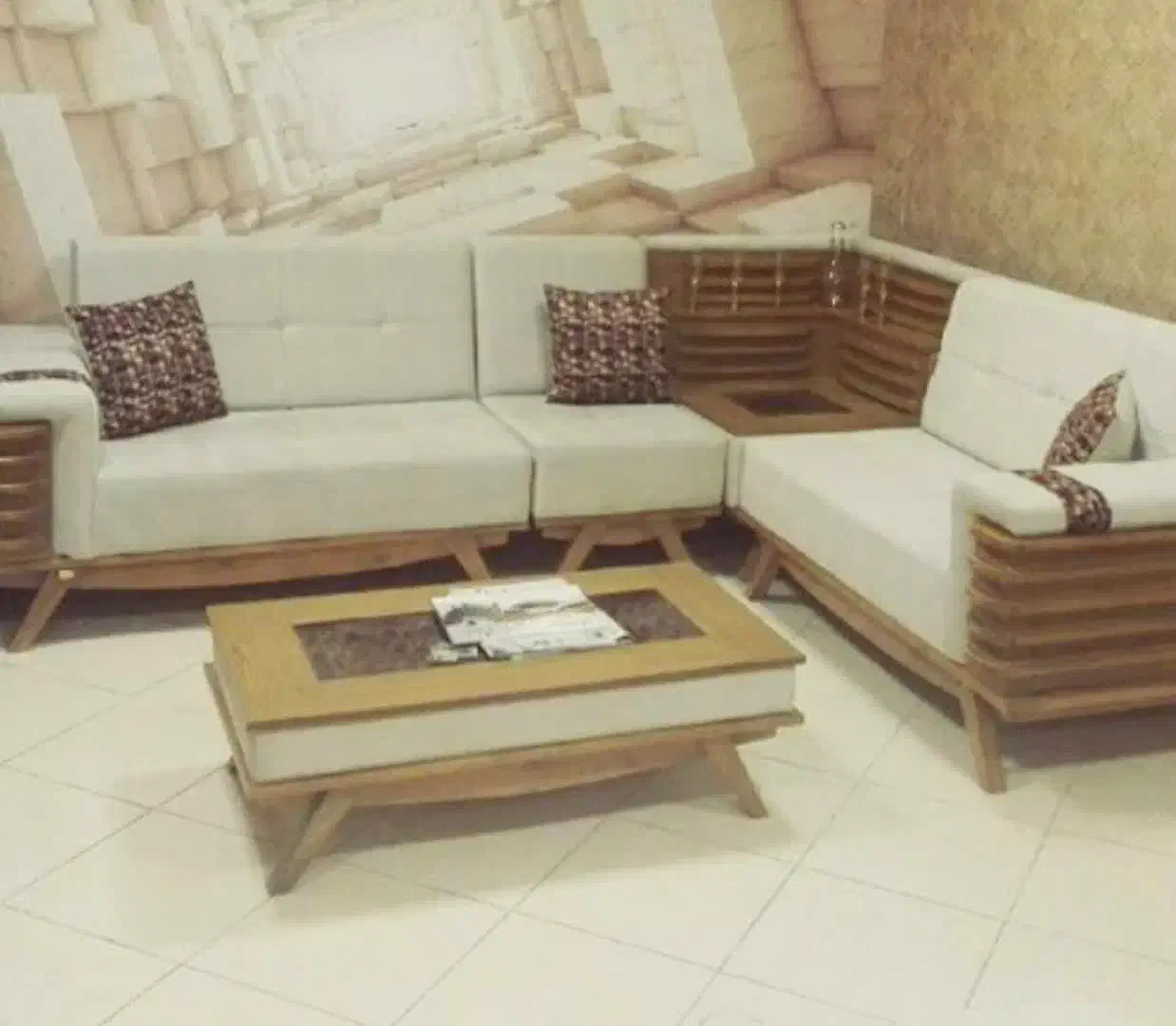 مبل راحتی چوب|مبلمان خانگی و میز عسلی|مشهد, کوی المهدی|دیوار