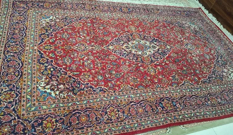 فرش دستباف سنگین  ۹متری|فرش|یزد, |دیوار