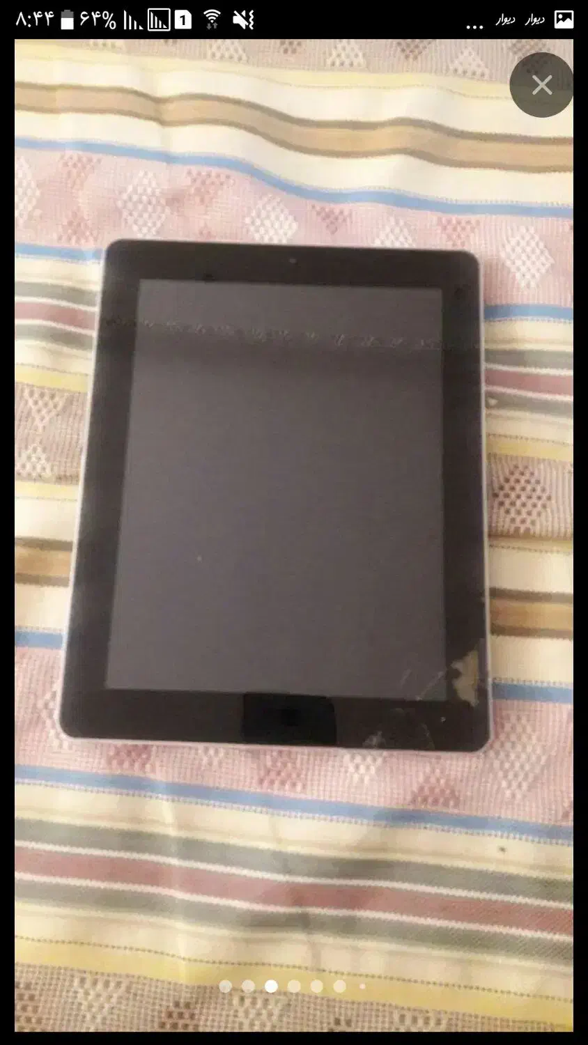 تبلت بزرگ مارک مارشال مشکی باسیم شارژ و کیف|تبلت|اردبیل, |دیوار