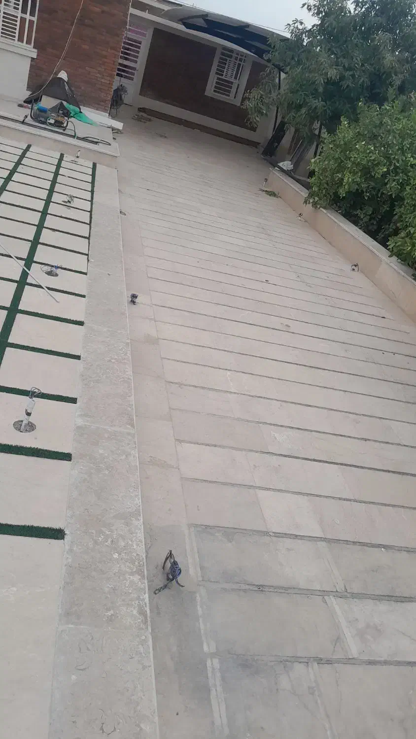 اجرایه سنگ کاری سرامیک کاری نما وحیاط سازی وپله|خدمات پیشه و مهارت|جیرفت, |دیوار