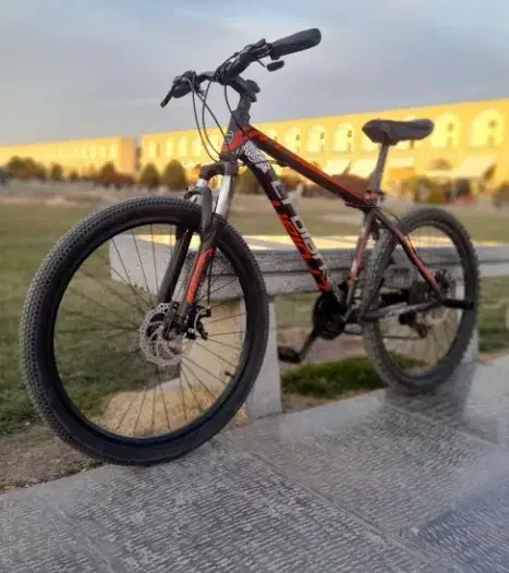 دوچرخه کرولان آلمینیوم ۲۶ دیسکی مشکی قرمز|دوچرخه، اسکیت، اسکوتر|اصفهان, چرخاب|دیوار