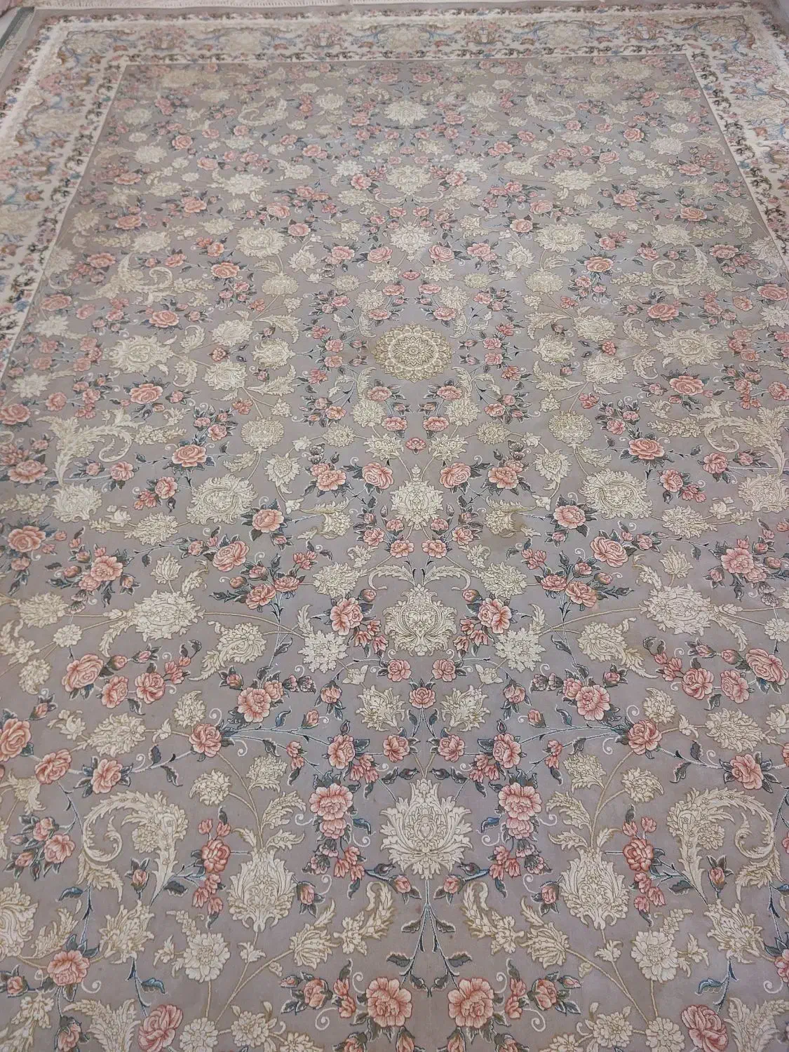 فرش 12متری رنگ نقره ای|فرش|تنکابن, |دیوار