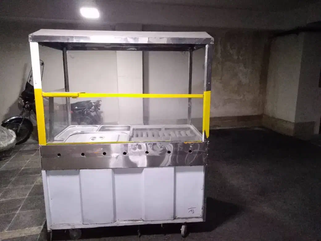 میز کباب پز رستورانی با ۲ مخزن تمام استیل|کافی‌شاپ و رستوران|ری, جوانمرد قصاب|دیوار