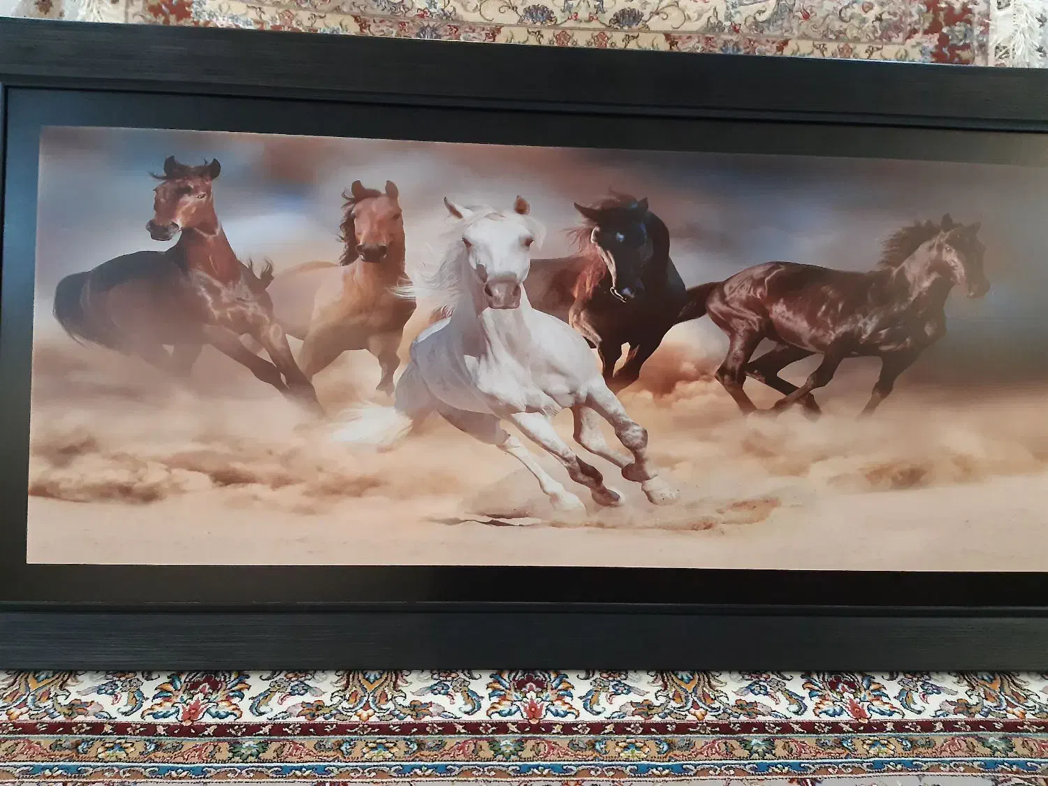 تابلو زیبا ی اسب|تابلو، نقاشی، عکس|تهران, نیروی دریایی|دیوار