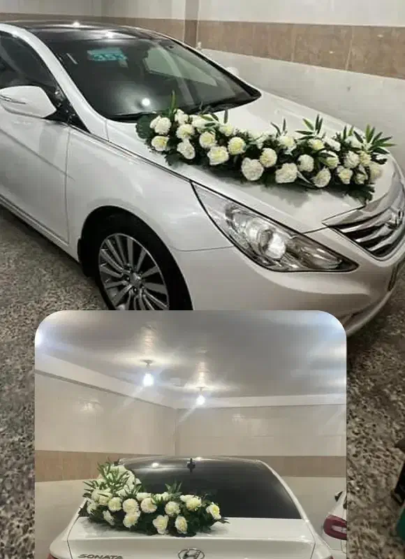 تئزین ماشین عروس و دسته گل با بهترین کیفیت|گل مصنوعی|اهواز, لشکرآباد|دیوار