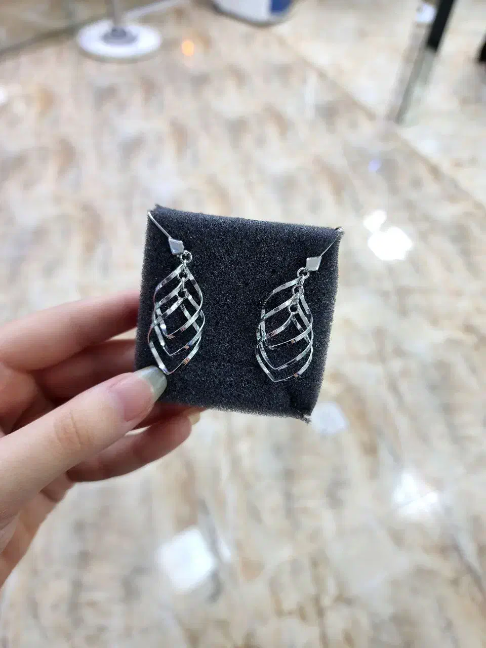 گوشواره نقره اصلی عیار ۹۲۵ بدون نگین|بدلیجات|کرمانشاه, |دیوار