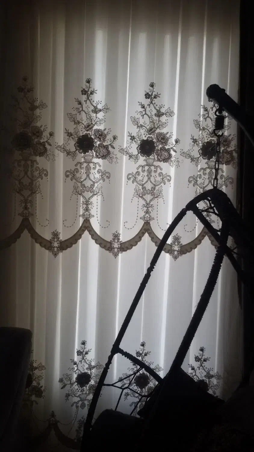 پرده طرح دار به همراه زیر پرده|پرده، رانر، رومیزی|کرمانشاه, |دیوار