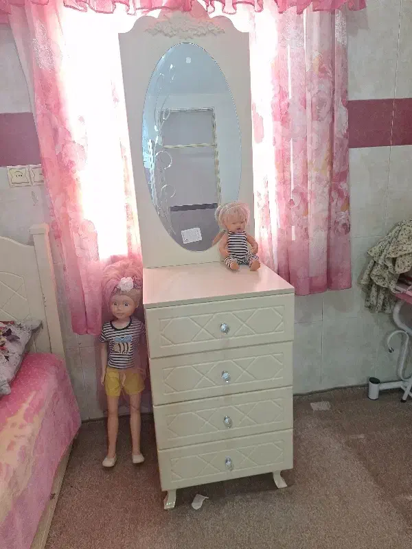 آینه و کنسول ۴ کشو|جاکفشی، کمد، دراور|قروه, |دیوار