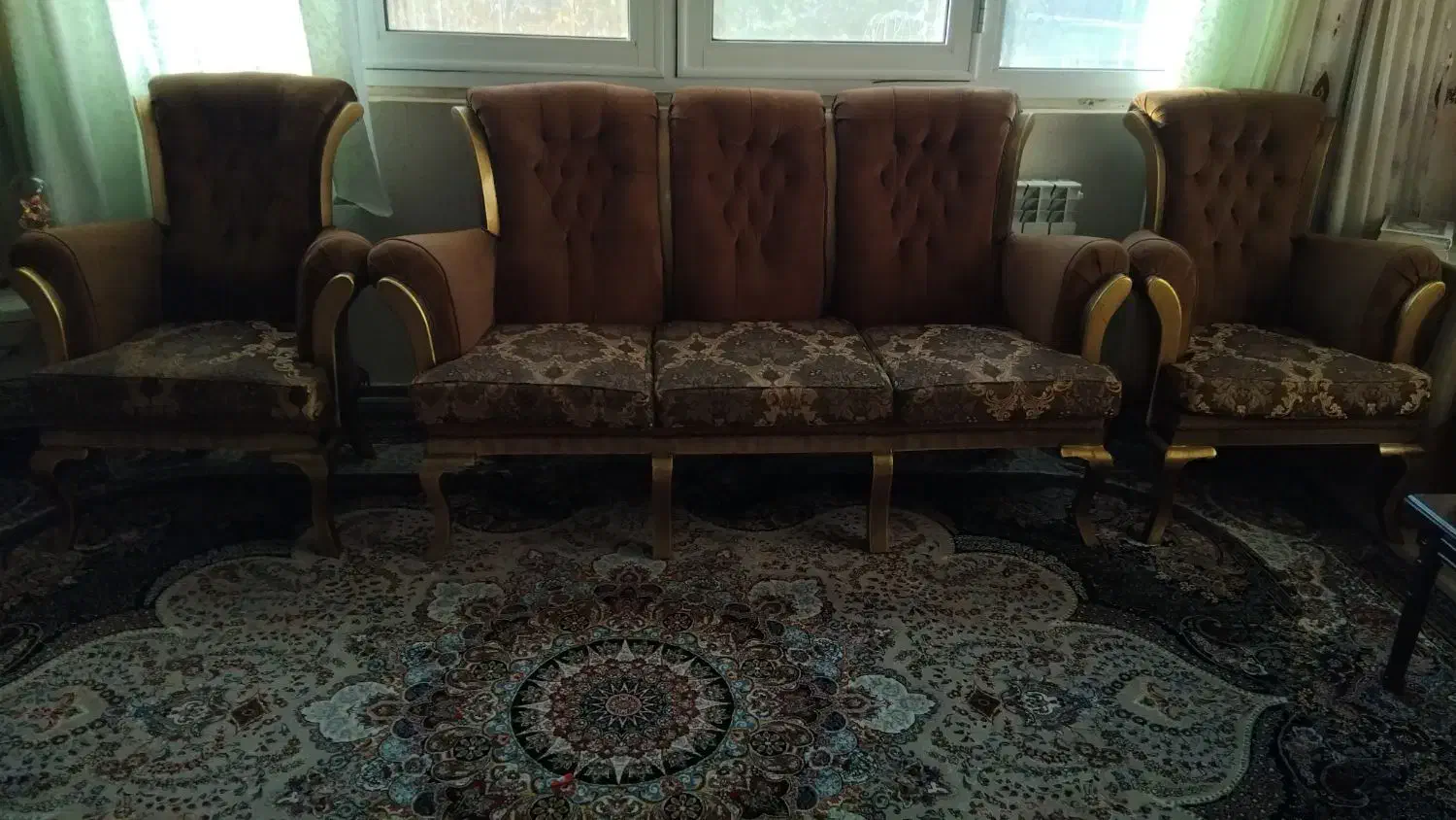 مبلمان سلطنتی  با چوب راش|مبلمان خانگی و میز عسلی|شاهین‌شهر, ۹ دی|دیوار