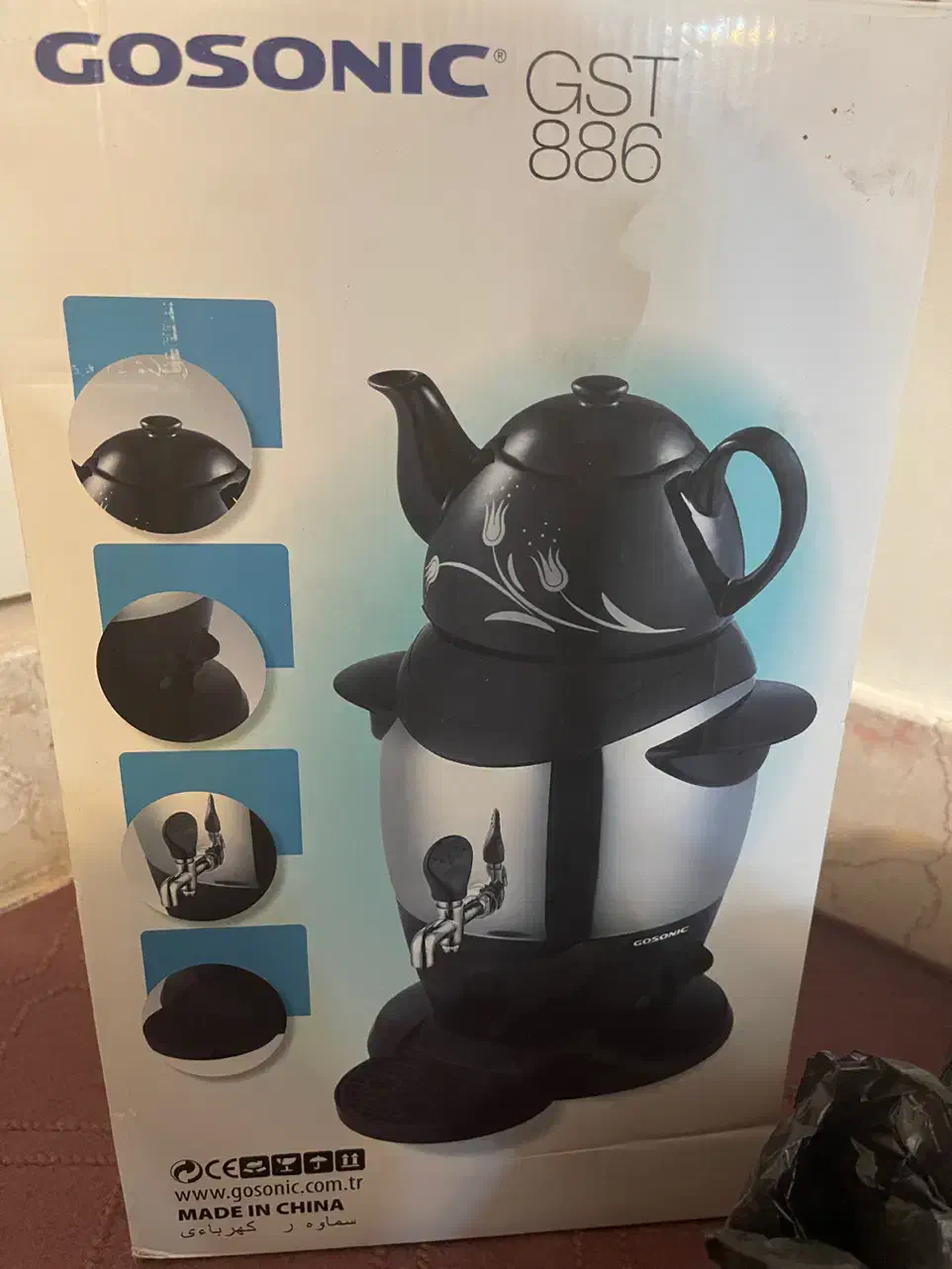 سماورربرقی گاسونیک۳لیتری|سماور، چای‌ساز، قهوه‌ساز|اصفهان, احمدآباد|دیوار