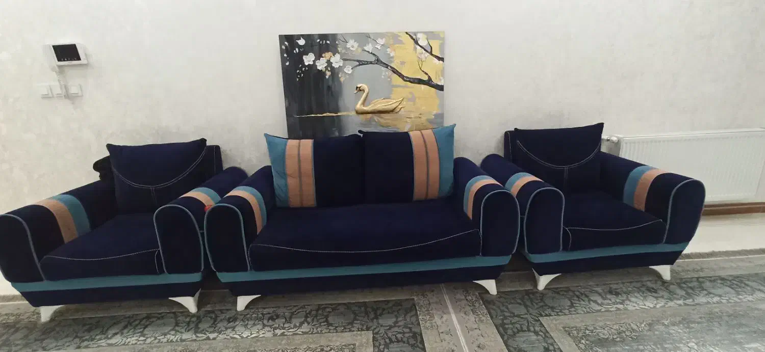 مبل راحتی درحدنو هفت نفره|مبلمان خانگی و میز عسلی|رباط‌کریم, نصیرشهر|دیوار