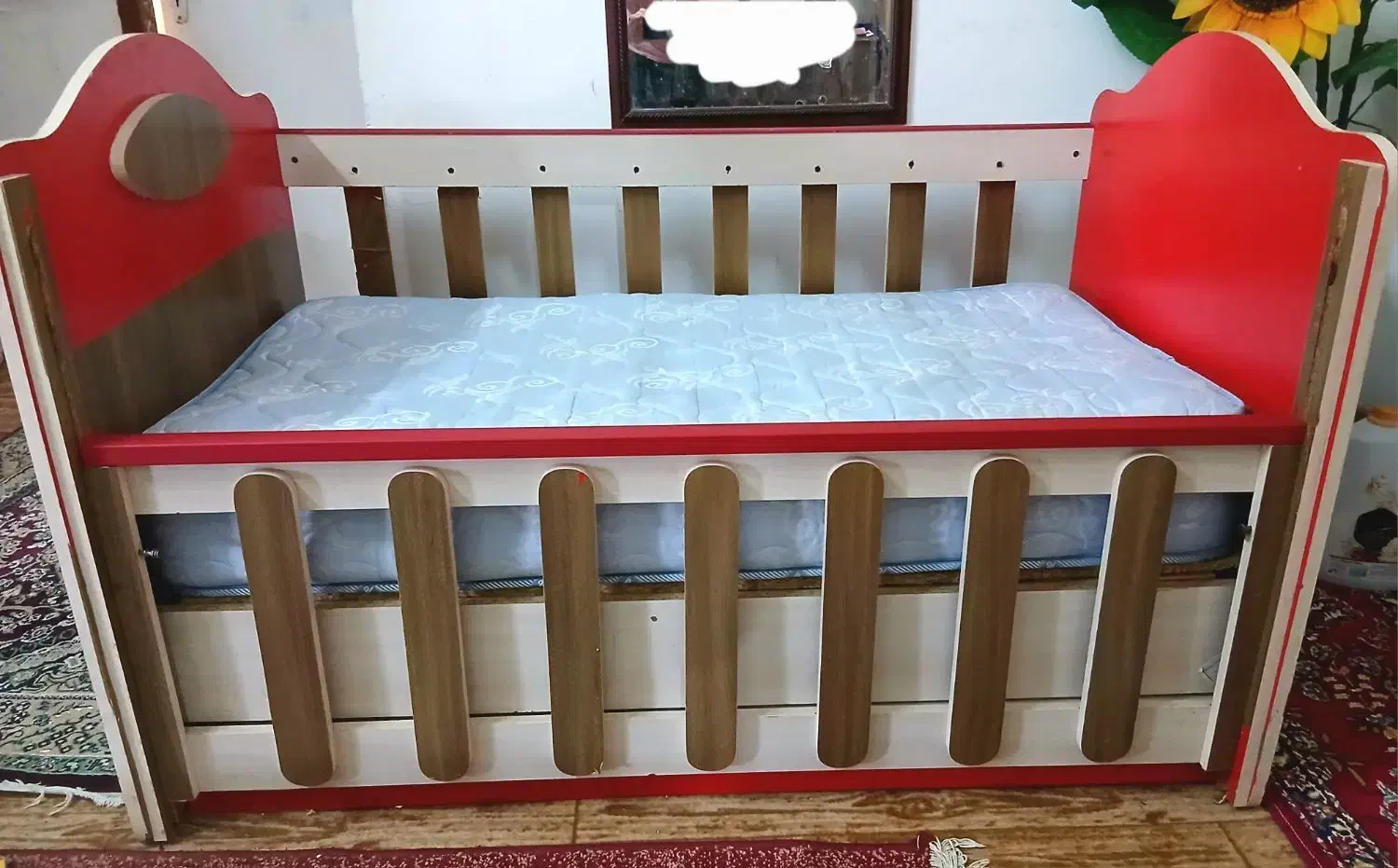 تخت کودک با تشک خوشخواب رویال|تخت و صندلی بچه|بوشهر, |دیوار