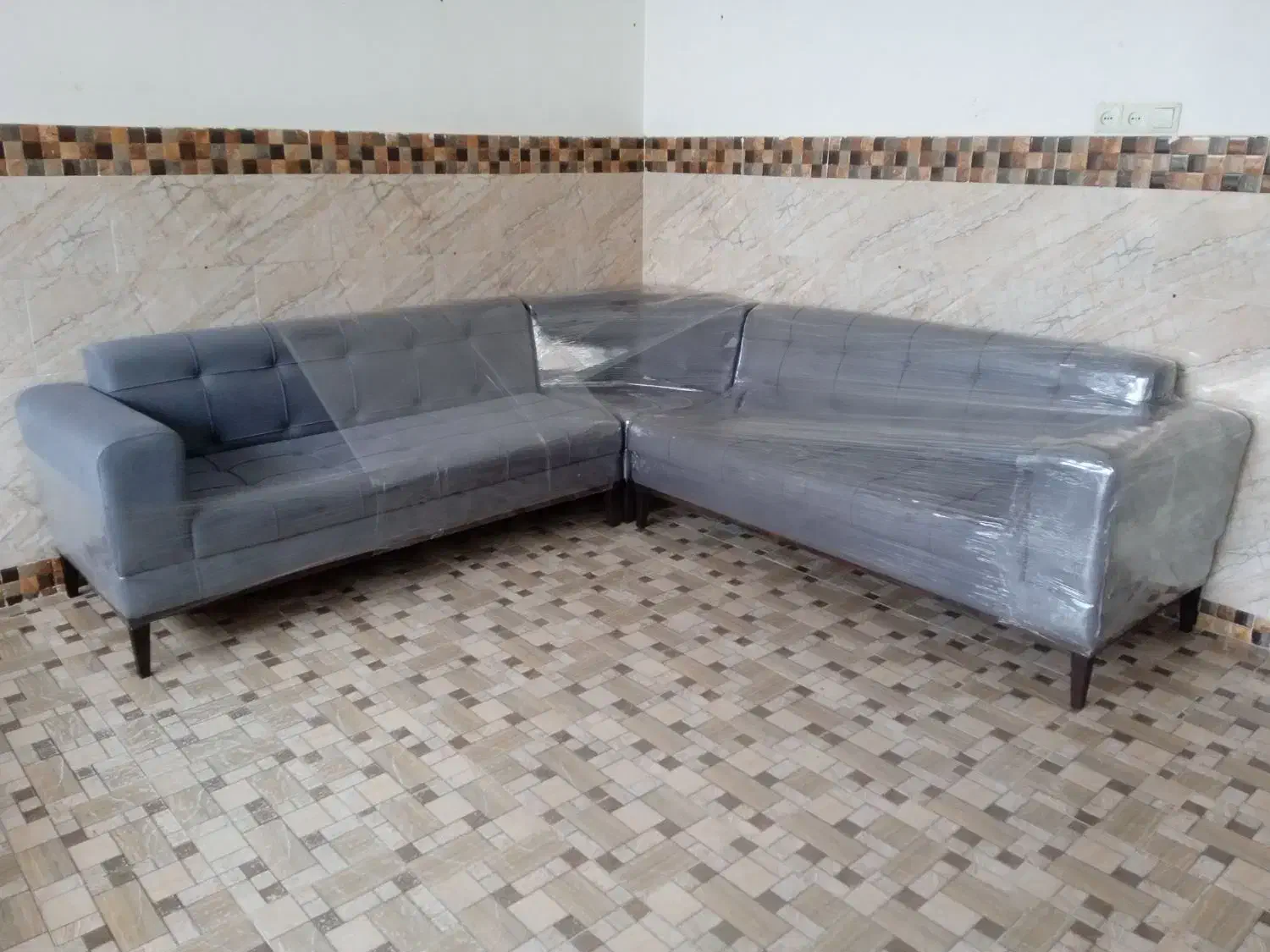 مبل ال L هفت نفره با کیفیت عالی و قیمت واقعی|مبلمان خانگی و میز عسلی|گرگان, |دیوار