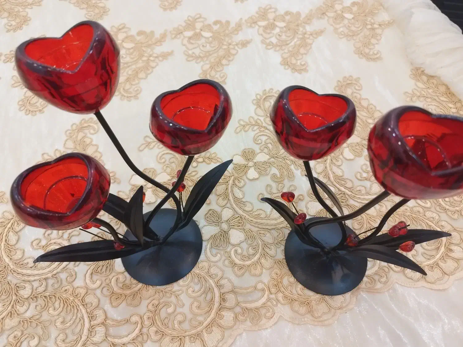 جا شمعی فرفوژه|صنایع دستی و سایر لوازم تزئینی|کاشان, شهرک امیرالمومنین|دیوار