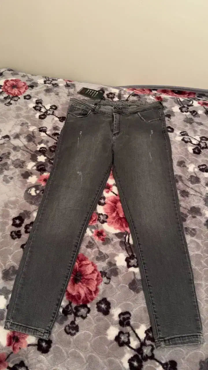 شلوار جین ذغالی روشن طوسی ۳۸ ۴۰|لباس|تهران, صد دستگاه|دیوار