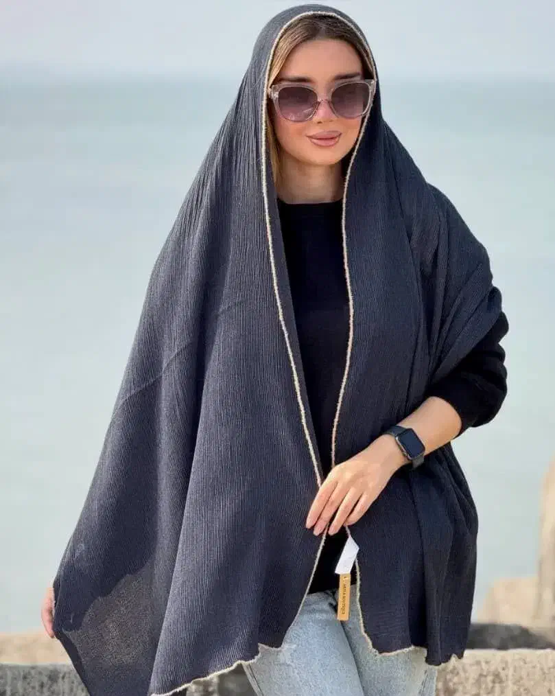 شال برشکا پاییزه حاشیه خزدار|لباس|قوچان, |دیوار