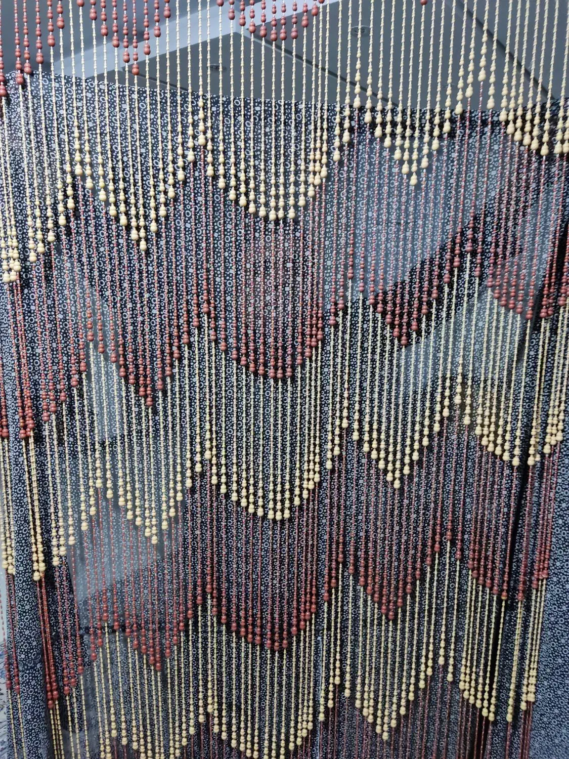 پرده تزیینی مهره دار|پرده، رانر، رومیزی|اصفهان, باغ زرشک|دیوار