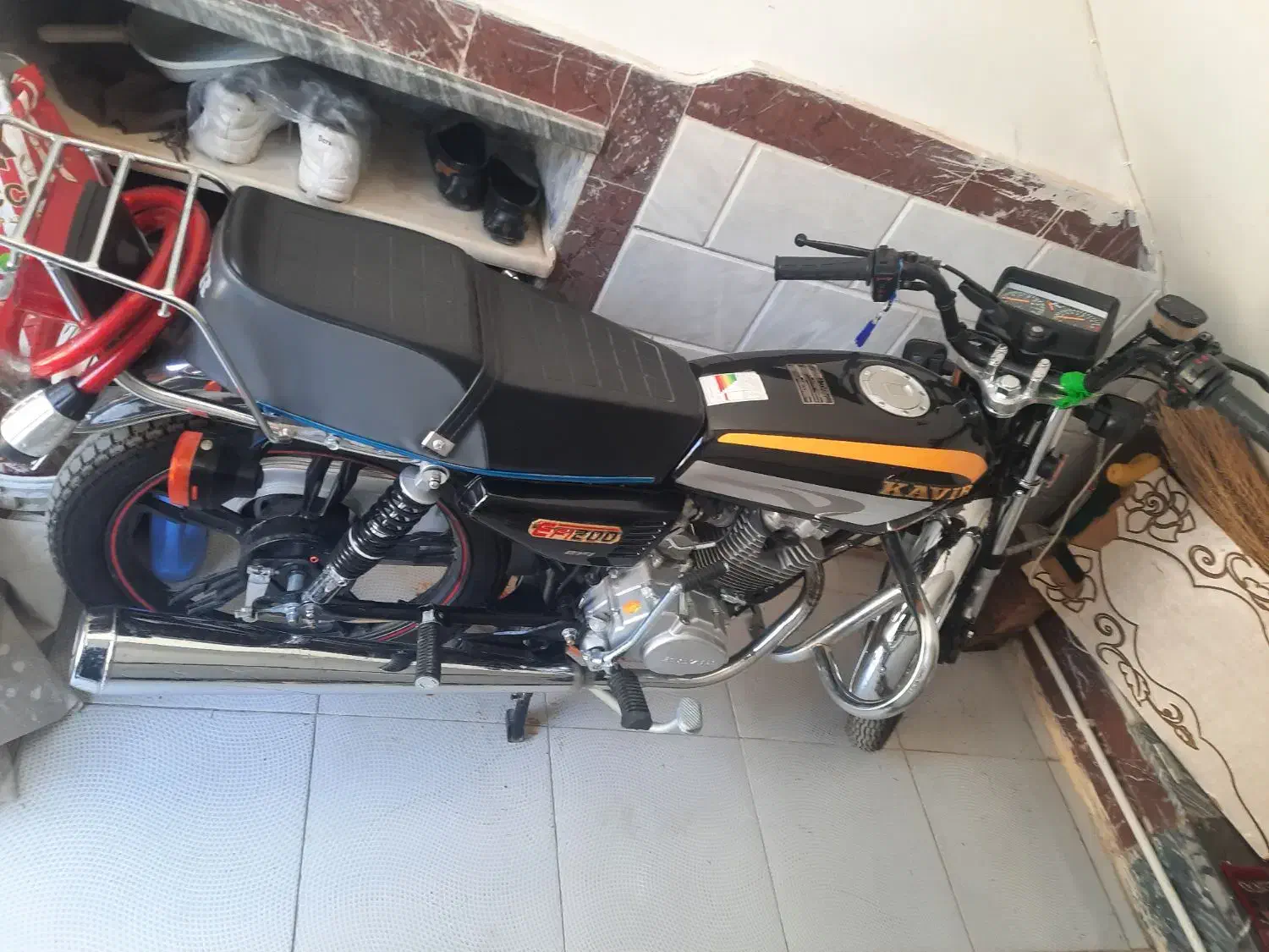 موتور کویر ۲۰۰ در حد نو کم کارکرد|موتورسیکلت|کنگاور, |دیوار
