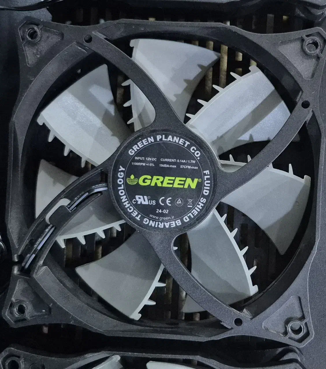 فن 120mm گرین مدل GF120-FSB|قطعات و لوازم جانبی رایانه|شهرکرد, |دیوار