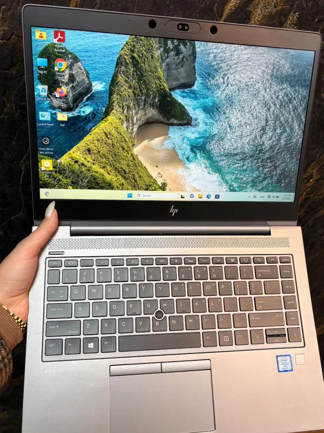 لپتاپ HP Zbook i7 خانگی تمیز|رایانه همراه|ارومیه, |دیوار