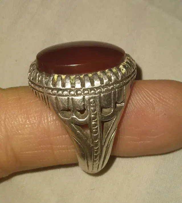 انگشتر عقیق یمن جگری اصل|جواهرات|فولادشهر, مسکن مهر فولادشهر|دیوار