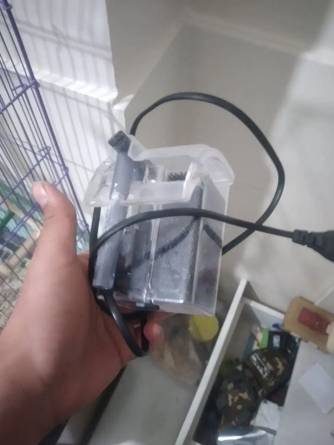 اکواریوم شیشه خم با کل لوازم|ماهی|نسیم‌شهر, |دیوار