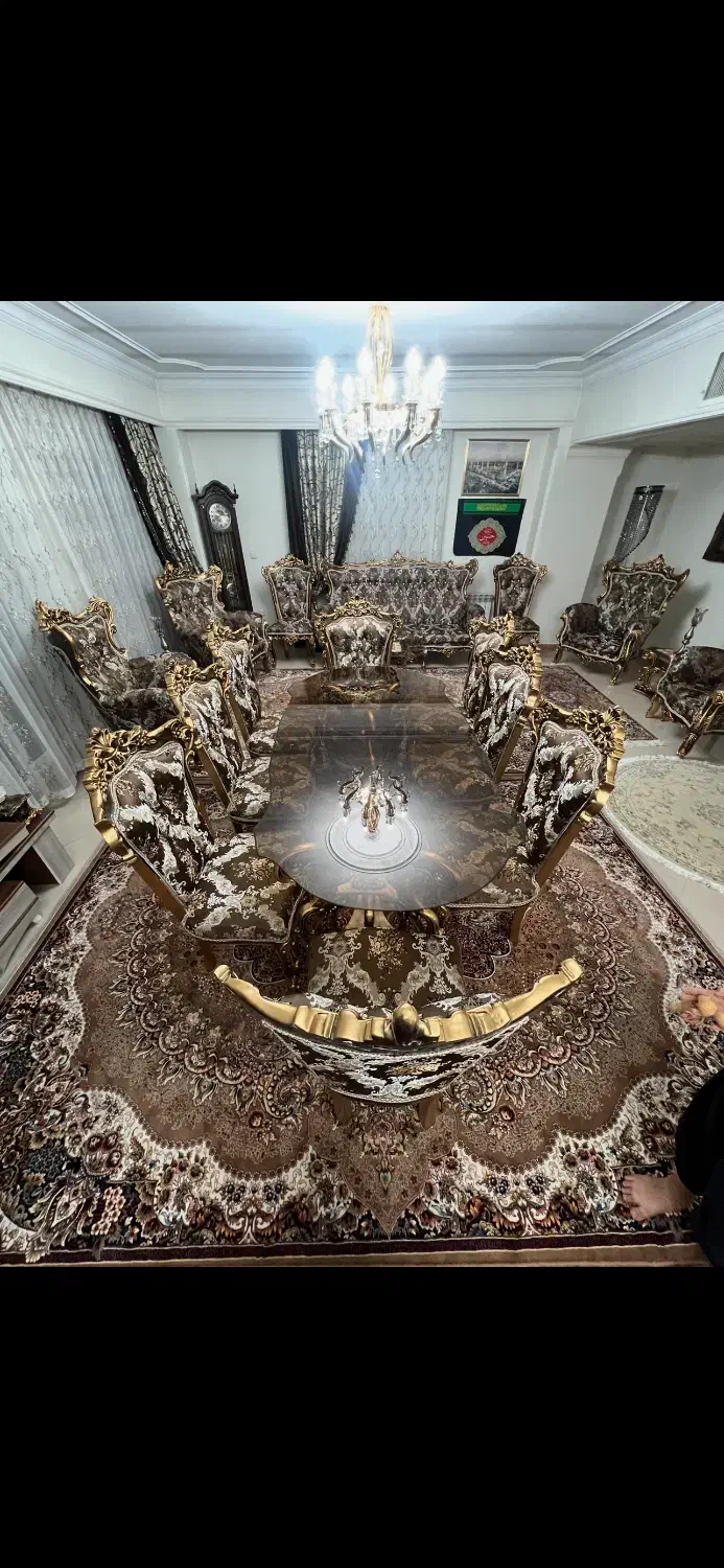 میز نهار خوری|میز و صندلی غذاخوری|تهران, گلستان (شهرک راه آهن)|دیوار