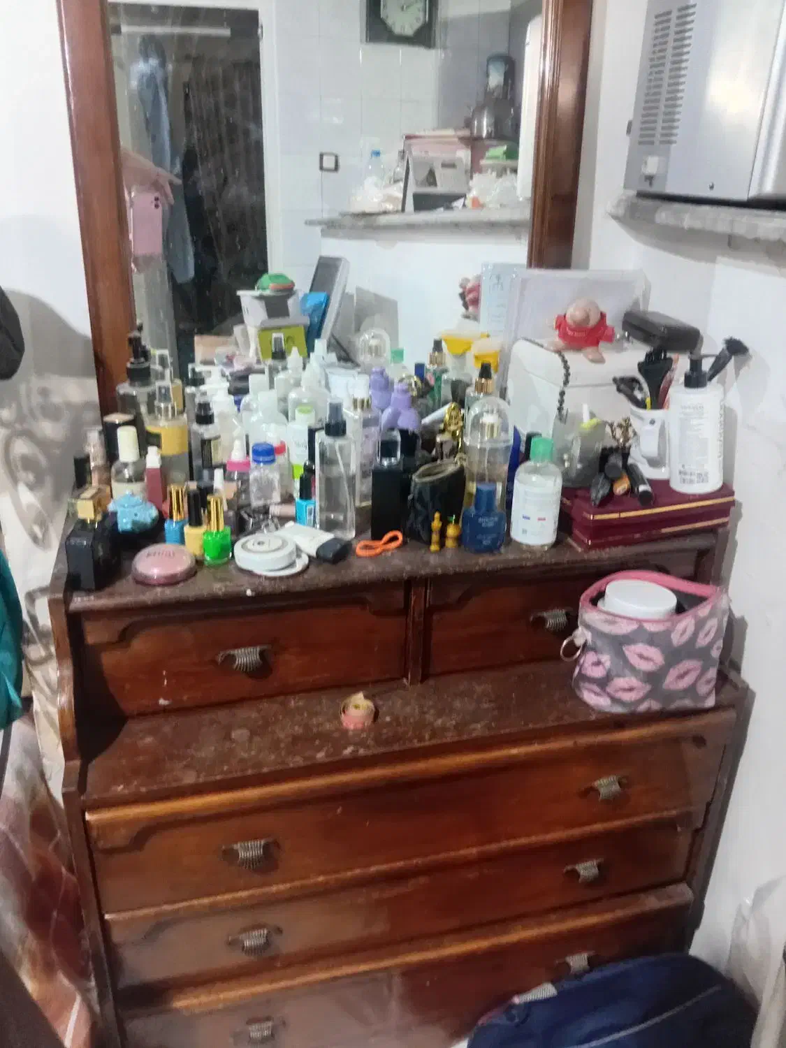 دوعدراورچوبی وکمد سه تکه قدیمی|جاکفشی، کمد، دراور|فردیس, سرحد آباد|دیوار