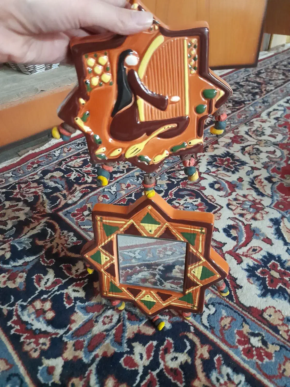 قاب آینه دار سنتی|تابلو، نقاشی، عکس|کاشان, میدانگاه آقا|دیوار