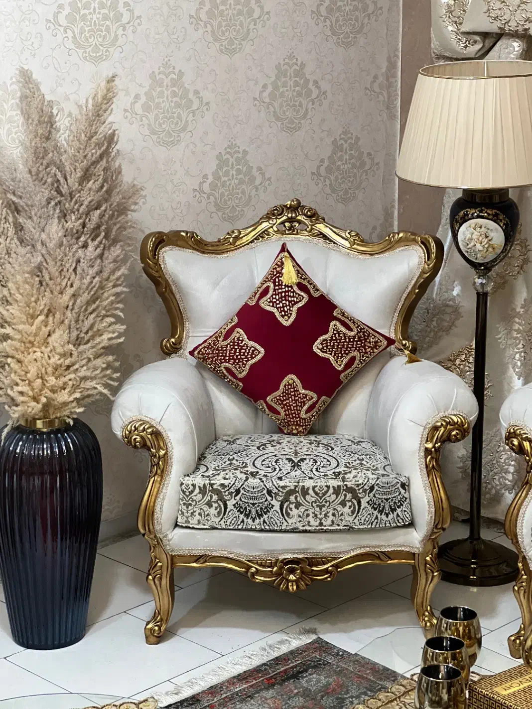 مبلمان استیل مبل سلطنتی و ناهارخوری نو|مبلمان خانگی و میز عسلی|تهران, شمسآباد|دیوار