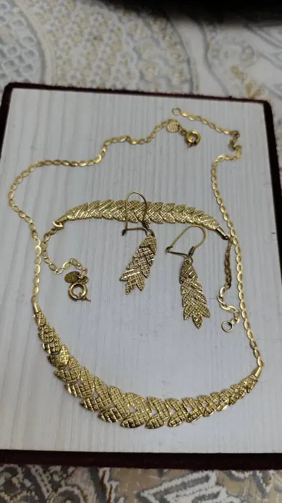 ست طلا گندمی|جواهرات|خرم‌آباد, |دیوار