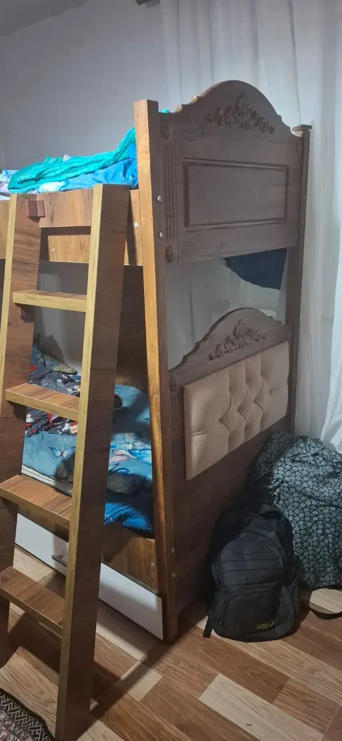 تخت دوطبقه|تخت و سرویس خواب|آستانه اشرفیه, |دیوار