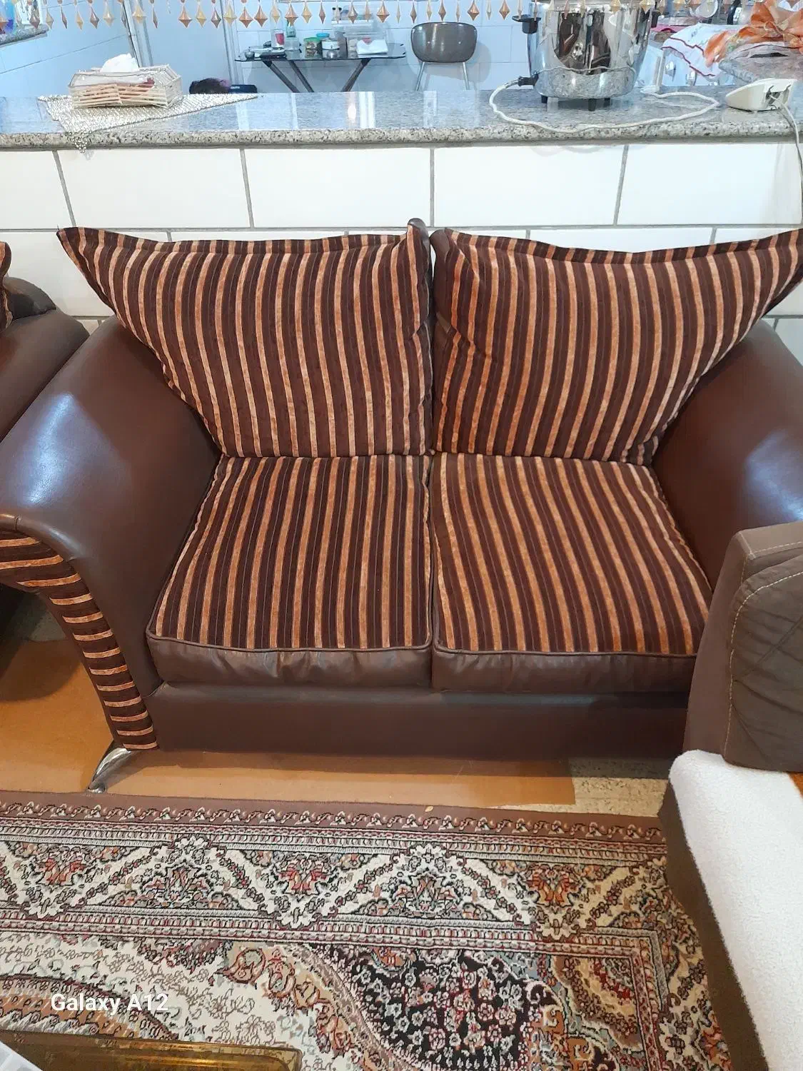مبل ۸ نفره  چرمی پایه استل|مبلمان خانگی و میز عسلی|اراک, |دیوار