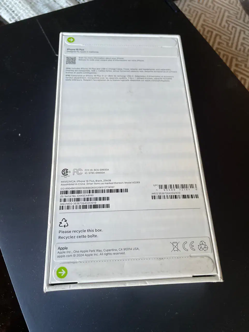 iPhone 16 Plus 256 Black - آکبند|موبایل|تهران, فرمانیه|دیوار