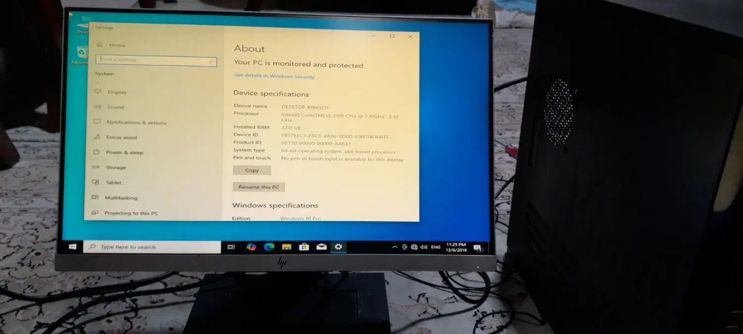 کیس core i3 به همراه مانیتور ۲۲ اینچ hp فریم لس|رایانه رومیزی|اندیشه, شهرک کوثر|دیوار