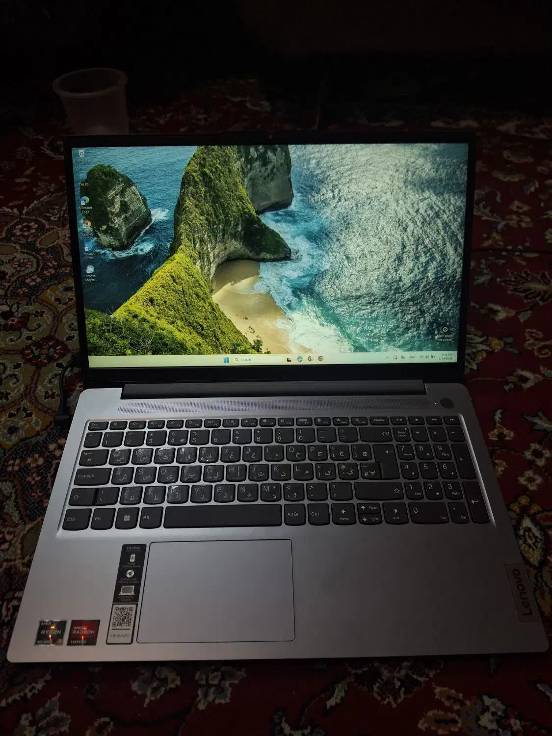 لپ تاب لنوو 15.6 اینچ رم8 و 256 ssd|رایانه همراه|تهران, سلسبیل شمالی|دیوار